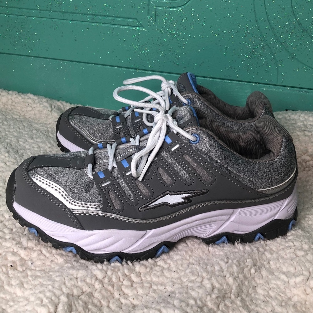 Avia memory foam sneakers blue and grey